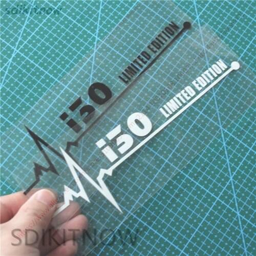 1pc Heart Car Sports Decal Sticker Styling Window Door Decoration For hyundai i30 2018 2017 2014 2012 2013 2009 accessories