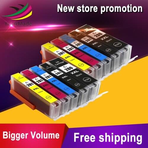 10PK Compatible pgi 280XXL cli 281XXL pgi280 ink cartridge replacement for Canon Pixma TR8520 TS6120 TS8120 TS9120 Printers