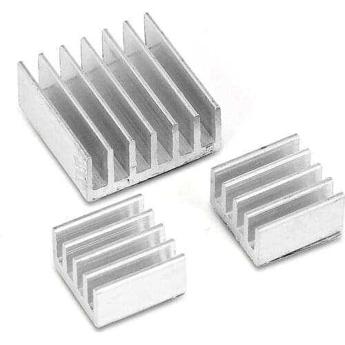 3 PCS Aluminium Heatsink Cooling For Raspberry Pi 3 Model B / Pi 2 Model B / Pi 2 B + plus VGA RAM Memory Cooler Heat Sinks