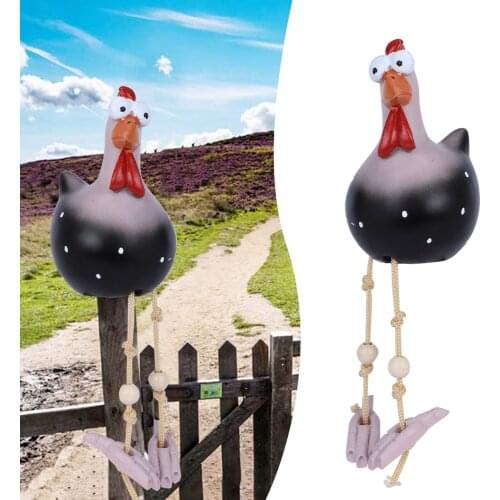 40# Ceramic Fun Chicken Garden Decoration Art Ornament Yard Garden Decor Outdoor Vintage Animal Stakes Décoration De Jardin
