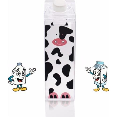 Bpa free 500ml Creative plastic my water PIG bottle TEA TIGER kettle sports outdoor juice COW MILK cartoon bottle