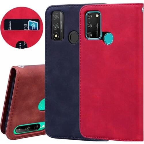 Leather Case For Huawei Honor 9A 9C 9S 9X Lite P Smart S 2020 Phone Cover Wallet Flip Case MOA-LX9N AKA-L29 DUA-LX9 Protector