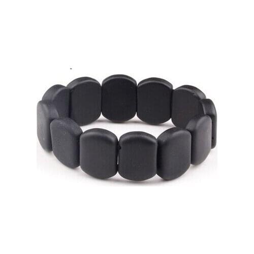 Black Si Bin sibin Stone needle bracelet/bian shi hand row/Health bracelets/Fatigue hand bangle /men and women gifts bangles