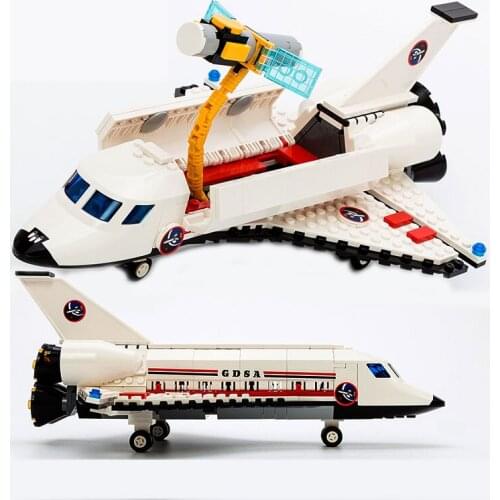 City Airplane Space Shuttle Building Blocks Sets Kits Aircraft Aviation Technic Bricks Educational Brinquedos Kids Toys
