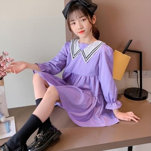 Girl Dress Kids Baby Gown 2021 Special Spring Autumn Toddler Formal Party Outfits Sport Teenagers Dresses Cotton Children Clothi