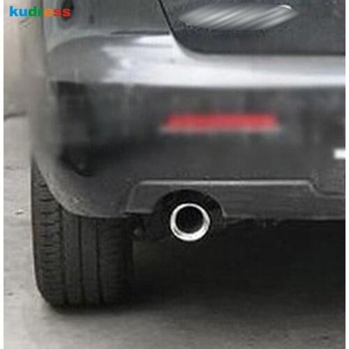 For Mazda 3 M3 2004-2007 2008 2009 2010 2011 Stainless Steel Rear Tail Exhaust Tip Muffler Pipe Cover Car Exterior Accessories