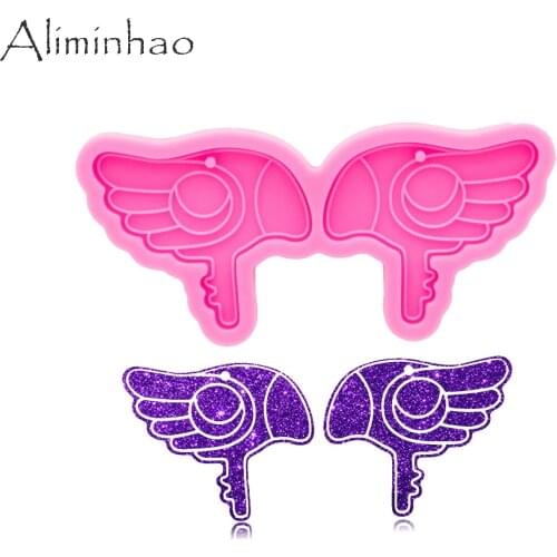 DY1031 Shiny Bird Head Earrings Molds, DIY Epoxy Resin Jewelries Making Tools, Resin Crafting Mould