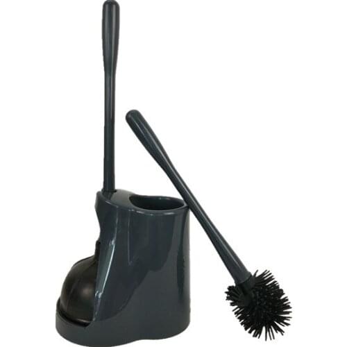Best selling silicone toilet plunger and brush set with holder