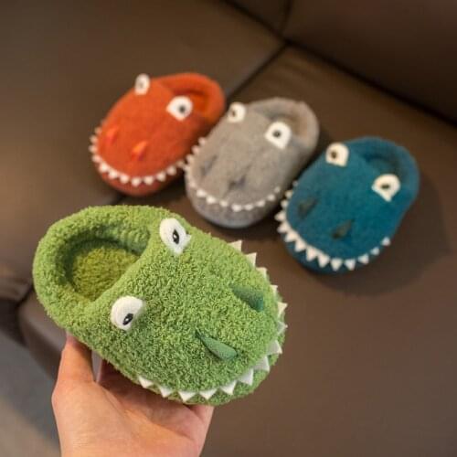 1-5-year-old Baby Cotton Slippers Warm Indoor Non-slip Slippers with Soft Soles for Boys and Girls In Winter