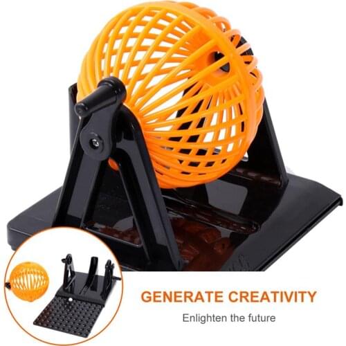 Bingo Game Console Simulative Lottery Bingo Machine Children Educational Toys Bingo Game Props For Home