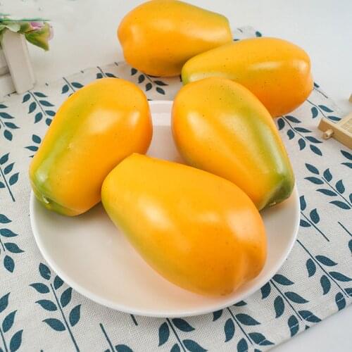 10pcs 11.5cm*7cm size High imitation artificial Fake pawpaw Fruit model&artificial plastic fake simulated pawpaw fruit