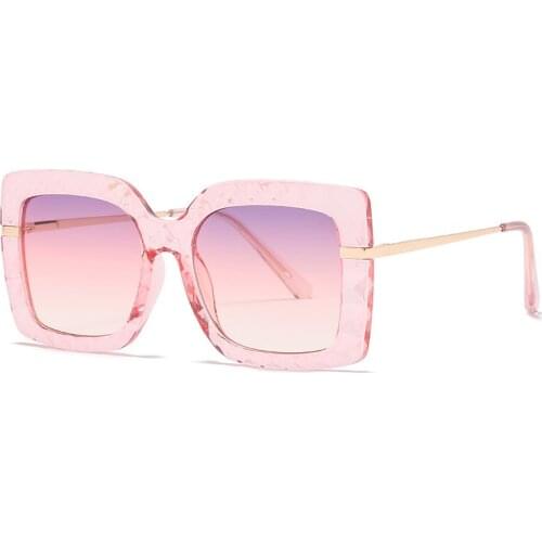 Fashion Square Sunglasses Women Goggles Sun Glasses Female Vintage Shades Pink Eyewear UV400 Gafas de sol