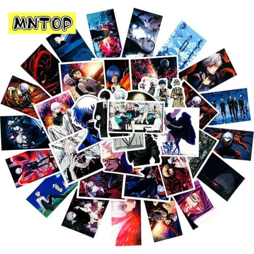 10/30/50pcs/pack Cartoon Japan Anime Tokyo Ghoul Stickers For Luggage Skateboard Computer Laptop Scrapbook Motorcycle Bicycle