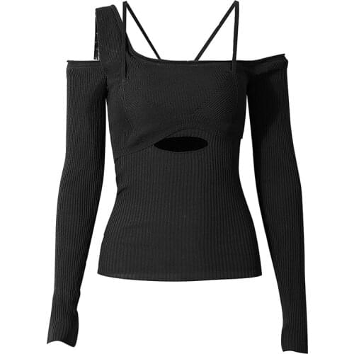 Женские пуловеры с открытыми плечами NINA ELIZA China At AliExpress