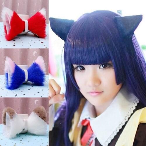 New Cat Fox Fur Ear Hairpin Hair Clips Night Party Club Cosplay Fur Headband Hair Clip Girl Performance Costume Hair Accessories