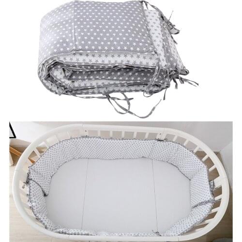 Baby Infant Cotton Crib Bed Bumper Nursery Bedding Cot Protector