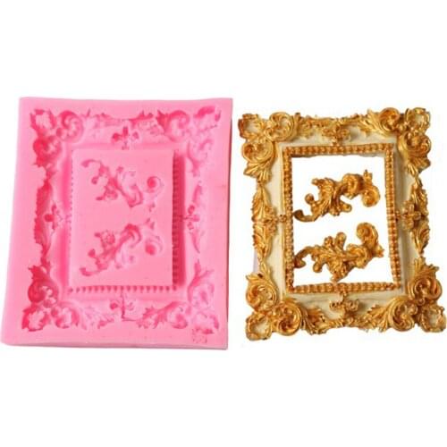 Frame /Photo Frame Silicone Mold Fimo mold Chocolate Mold Fondant Cake Decoration Mold Sugar Craft Tools