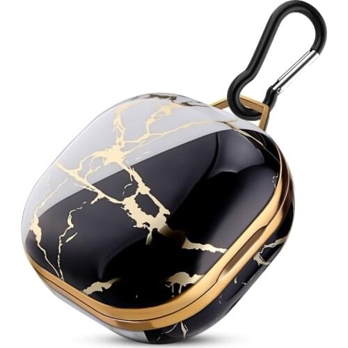Luxury Electroplated Marble Earphone Case for Samsung Galaxy Buds Live Wireless Bluetooth Headset Protector Cover Box