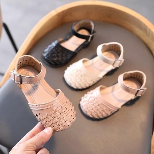 Summer Children Sandals Toddler Baby Girls Soft Non-slip Shoes Kids Candy Beach Shoes Girls Casual Roman Slippers