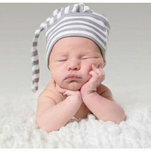 Colorful Caps kids knitting baby costumes solid cotton fitted unisex baby hat spring caps photography props