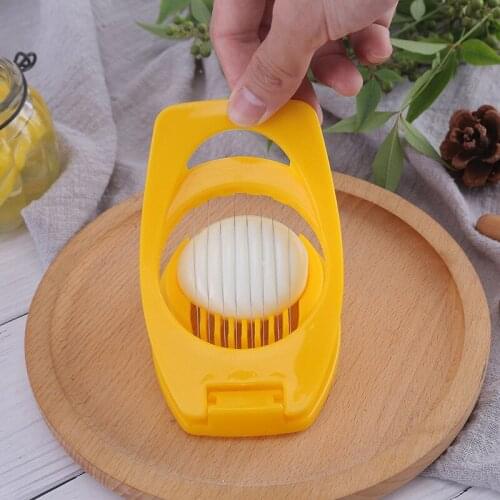 Eggs Slicer 3 Colors Cutter For Egg Mushrooms Tomato Stainless Steel Boiled Easy Egg Dividers Slicer Gadget 2019 Kitchen Tools#1