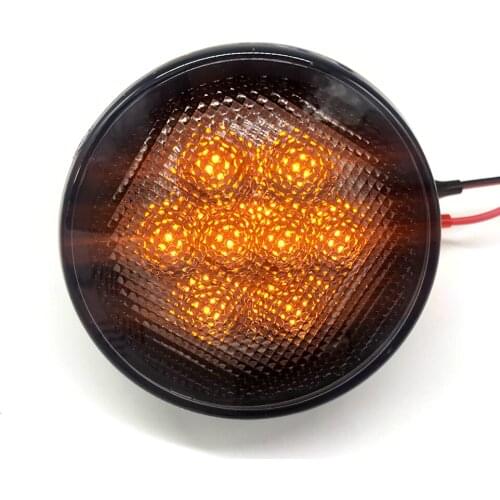 LED Turn Signal Light Side Maker Parking Lights Car Accessories For 2007-2017 Jeep Wrangler JK Amber