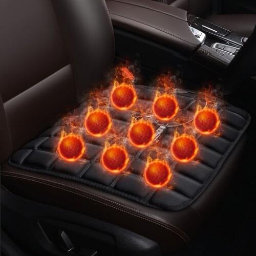 Universal Car Seat Heater Warmer Heated Cushion Pad Cover Adjustable Temperature 12v Heating Ventilation Function Winter Driving