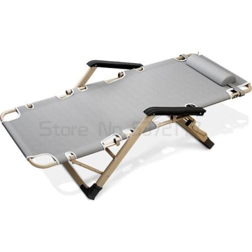 Strengthen installation free multifunctional lunch break folding recliner folding bed universal chair