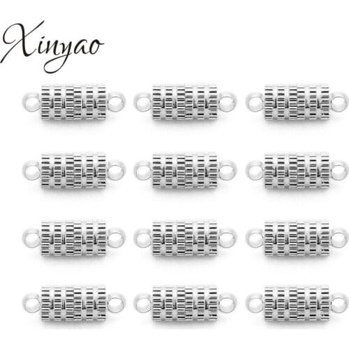 XINYAO 5pcs/lot Strong Magnetic Clasp Rhodium Wheel Pattern End Clasp Connector for DIY Bracelets Necklaces Pendants Jewelry
