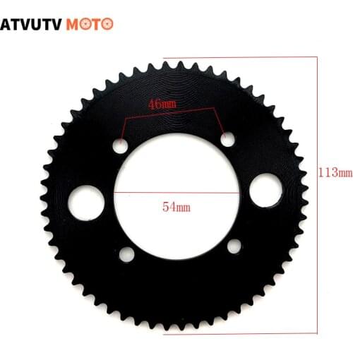 25H 54mm 55T 65T Rear Chain Sprocket For 2 Stroke 47cc 49cc Engine Chinese Pocket Bike Mini ATV Quad 4 Wheeler Scooter