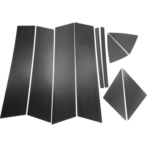 10Pc Mirror Effect Plastic Window Pillar Posts Trims Set for Mazda 3 Axela 14-17