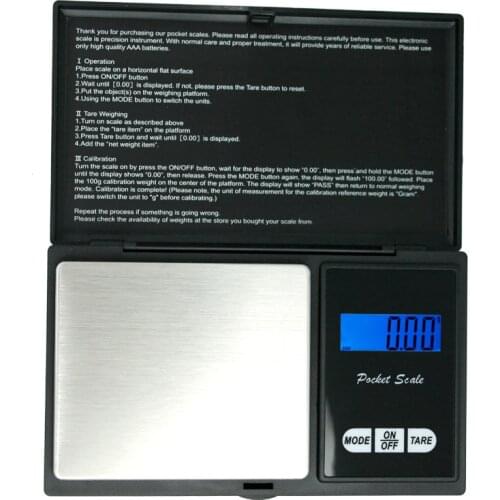10pcs portable digital 200g 0.01g household kitchen weighing jewelry diamond scale LCD display 20%off