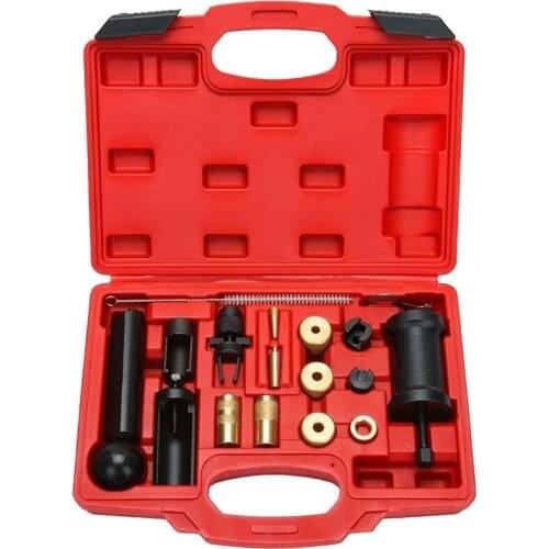 18PCS For Volkswagen Audi Fuel Injector Removal Tool Fuel Injector Slide Hammer Puller T10133 Changing Oil Seal