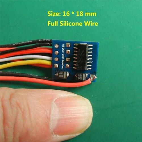 1S Two-way Brush ESC Motor Speed Controller for RC Remote Control Tank Model 3.6V-5.8V 1.8A*2 Regulator Forward Backward