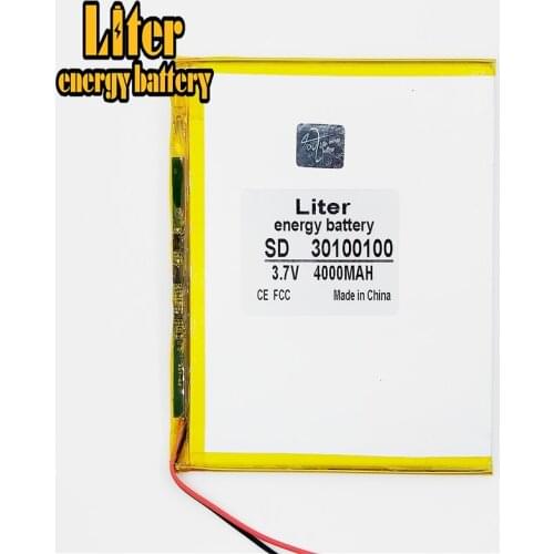 3.7V lithium Tablet polymer battery 30100100 4000MAH mobile power DIY tablet computer