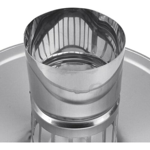 4/6/8 Inch Stove Pipe Chimney Cap Fireplaces Rain Hat Smokeware Zinc Alloy Mushroom-shaped