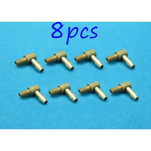 8PCS RC Boat M5 Water Outlet 90 Degree L Shape M5 Copper Water Nipple Faucet Spare Parts For Water Cooling System