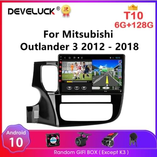 10.1"Android 10 Car Radio Multimedia Video Player For Mitsubishi Outlander3 GF0W GG0W 2012-2018 4G GPS carplay Navigation Stereo