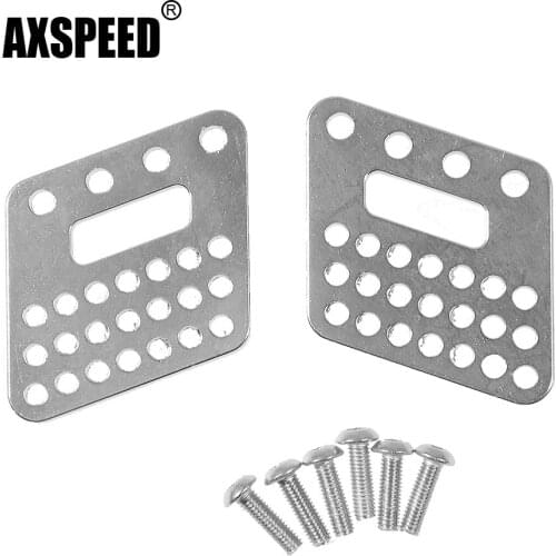 AXSPEED 1Pair 1/10 RC Crawler Car Parts Metal Aluminum Rear Shock Mounts for Axial Wraith 90018