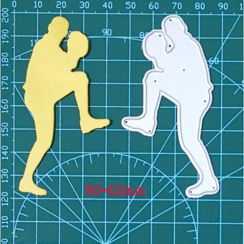 Baseball player Metal Cutting Dies Stencils for diy Scrapbooking Photo Album Decorative Embossing Paper Card Crafts Die