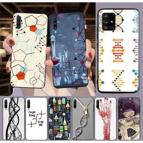 Retro DNA Science Illustration Phone Cover For samsung Galaxy A50 A51 A20E A11 A40 A30s A71 A70 A31 A9S A10S J6 J7 J8 A80 cases