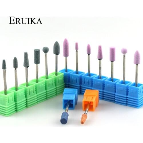 1pcs Ceramic Stone Nail Drill Milling Cutter for Rotary Cuticle Burr Manicure Bits Electric Drill File Nail Accessory Mill Tools