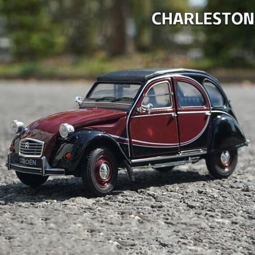 1:24 Citroen 2CV6 Charleston Classic Cars Alloy Car Model Diecasts & Toy Vehicles Collect Car Toy Boy Birthday gifts