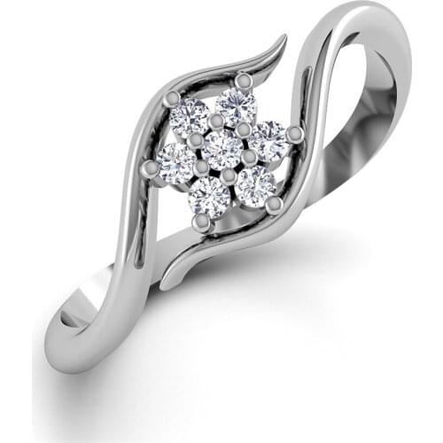 Flower rings for women fashion finger jewelry accessories rhinestone ring female party decorations