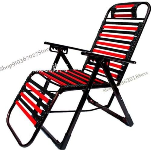 Folding Reclining Chair Healthy And Breathable Rubber Band Elastic Band Summer Office Nap Outdoor Leisure Lazy Beach Chair