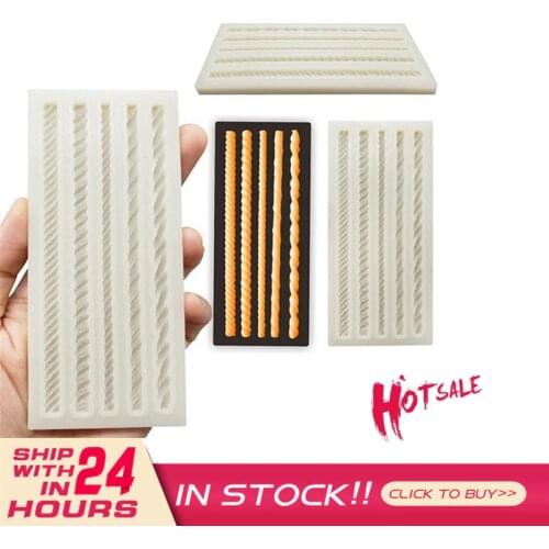Small Pearl Silicone Fondant Mold Braided Rope Cake Edge Lace Decoration Tool DIY Chocolate Dessert Kitchenware Baking Tools