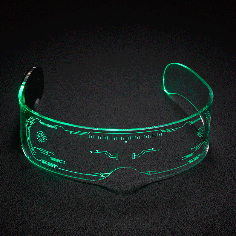 Flashing Glasses EL Glasses Wire Neon LED Sunglasses Light Up Neon Goggles Rave Cyberpunk Costume Party Luminous Eyeglasses Toys