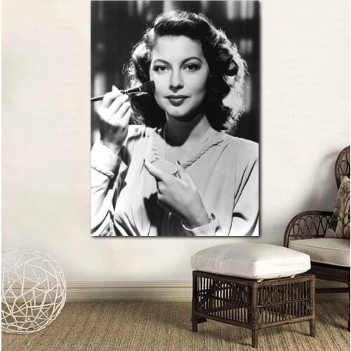 Wall Art Modular Ava Gardner Canvas Make Up Pictures Home Decor Retro Lady Painting Prints Poster Living Room Cuadros No Frame