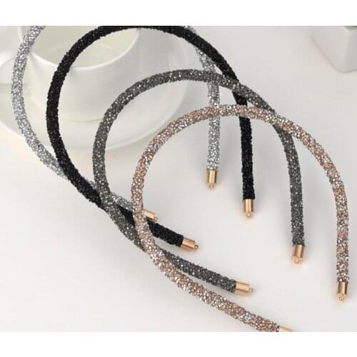 New arrival 2018 new womens Rhinestone hairbands girls wedding hairstyle hair accessories Hoops for the hair