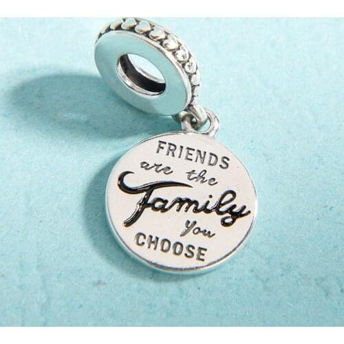 Creative Accessories For Friends And Family New Best Friendship Creative Pendant Fit Pandora Women Bracelet&necklace Diy Jewelry